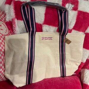 VS PINK CANVAS TOTE